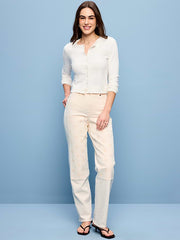High-Waisted OG Loose Jeans - Ecru