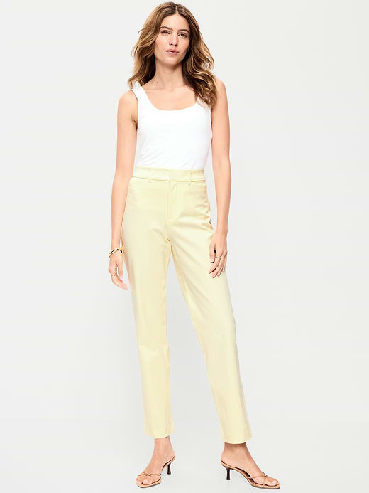 High-Waisted Pixie Straight Pants - Celestine