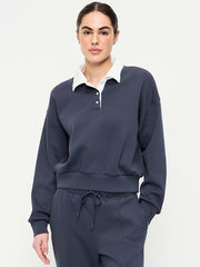 Dynamic Fleece Pique Polo - Dusk Navy
