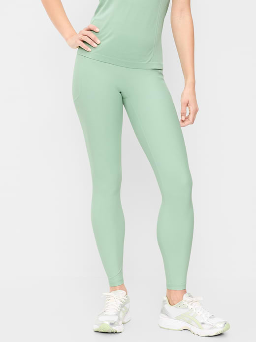 Extra-High Waisted PowerSoft Boundless 7/8 Pocket Leggings – No Front Seam - Palo Verde