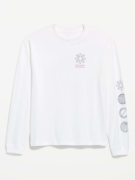 Lived-In Pro Long-Sleeve Graphic T-Shirt - Calla Lily White