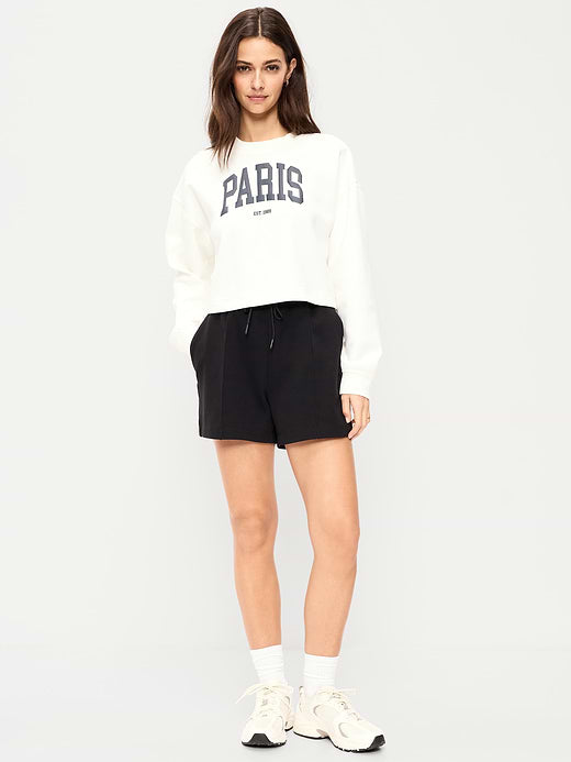 Relaxed Dynamic Fleece Shorts - Black Jack
