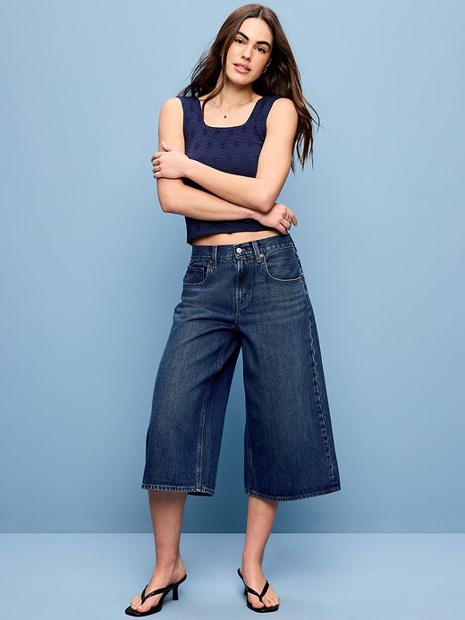 Mid-Rise Baggy Culottes - Alannis