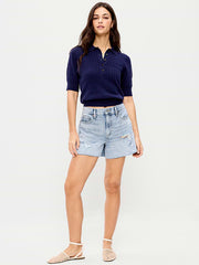 High-Waisted OG Cut-Off Jean Shorts -- 4-inch inseam - Light Wash