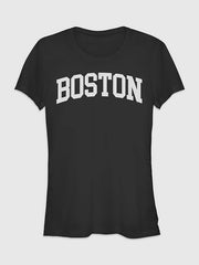 Boston Collegiate Short Sleeve Graphic T-Shirt - Black