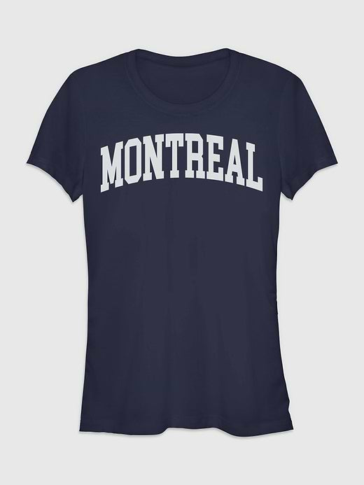 Montreal Collegiate Short Sleeve Graphic T-Shirt - Navy