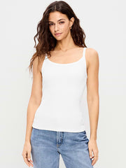 Rib-Knit Cami Tank Top - Calla Lilies