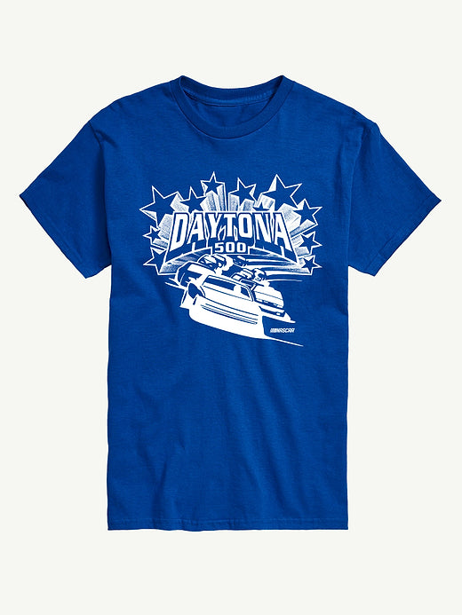 NASCAR Daytona 500 Stars And Stripes Short Sleeve Graphic T-Shirt - Royal Blue