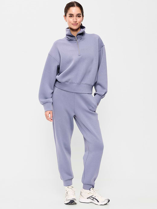 High-Waisted Bounce Fleece Jogger Sweatpants - Lunar Path