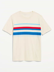 Crew-Neck Striped T-Shirt - Americana