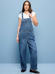 Baggy Wide-Leg Overalls - Tannery Row