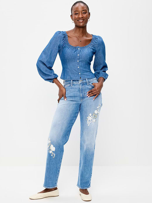 Curvy High-Waisted OG Loose Jeans - Zenas