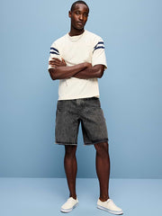 Baggy Carpenter Jean Shorts-- 10-inch inseam - Black Wash