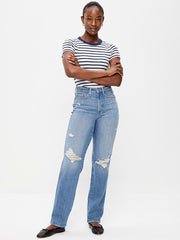 Curvy High-Waisted OG Loose Straight-Leg Jeans - Tessa