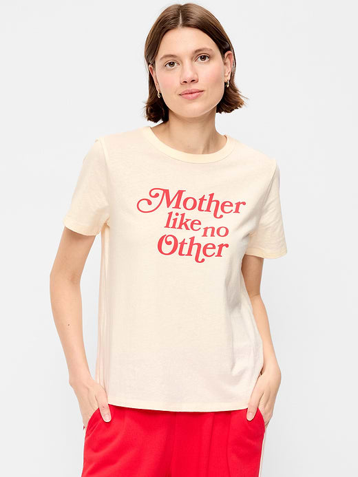 EveryWear Crew-Neck Graphic T-Shirt - Sea Salt