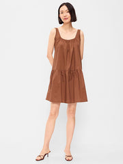 Drop-Waist Swing Mini Dress - Coco de mer