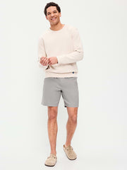 Twill Jogger Shorts -- 7-inch inseam - Grayscale