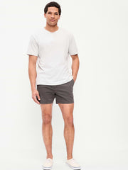 Slim Built-In Flex Rotation Chino Shorts -- 5-inch inseam - Dark Gray
