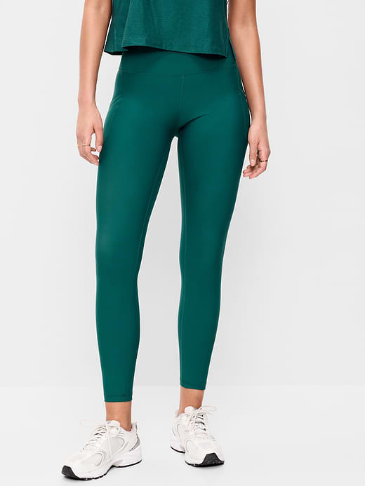 High-Waisted PowerSoft 7/8 Pocket Leggings - Jetstream