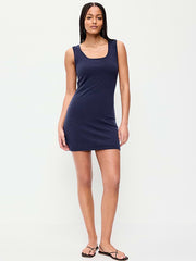 SoSoft Lite Pointelle Sweater Dress - Arctic Depth