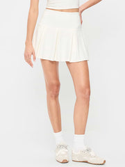 Extra High-Waisted Drop-Waist PowerSoft Skort - Magnolia