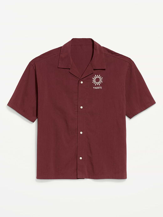 Short-Sleeve Heavyweight Graphic Shirt - Royal Velvet