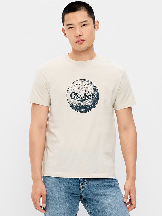 Graphic T-Shirt for Adults - Beige