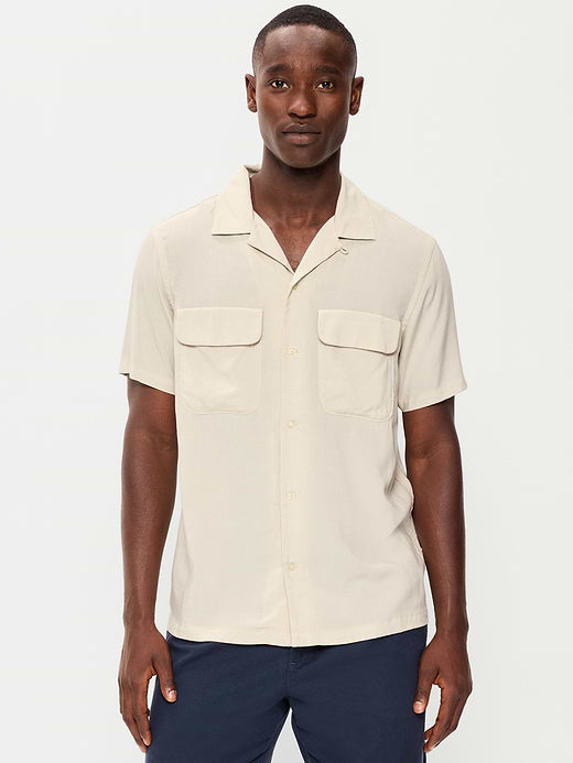 Short-Sleeve Camp Shirt - Wish Bone