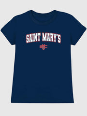 Saint Marys College of California Arch Logo Graphic T-Shirt for Women - Navy