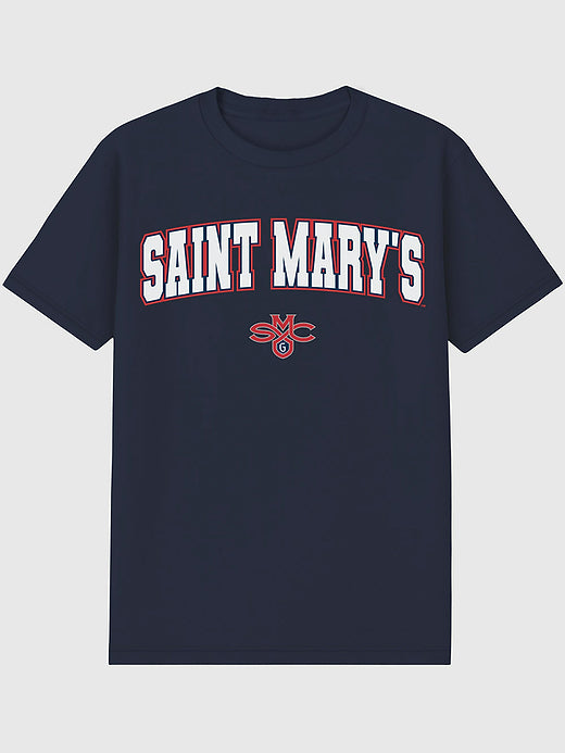 Saint Marys College of California Arch Logo Graphic T-Shirt for Men - Navy