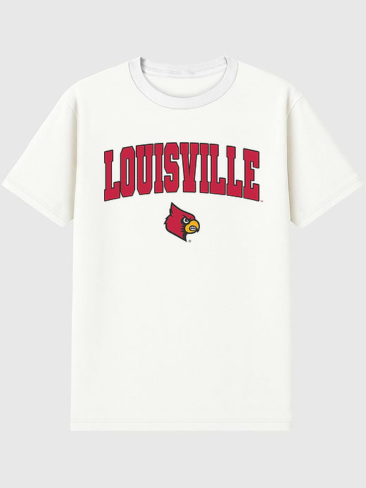 University of Louisville Arch Logo Graphic T-Shirt for Men - White