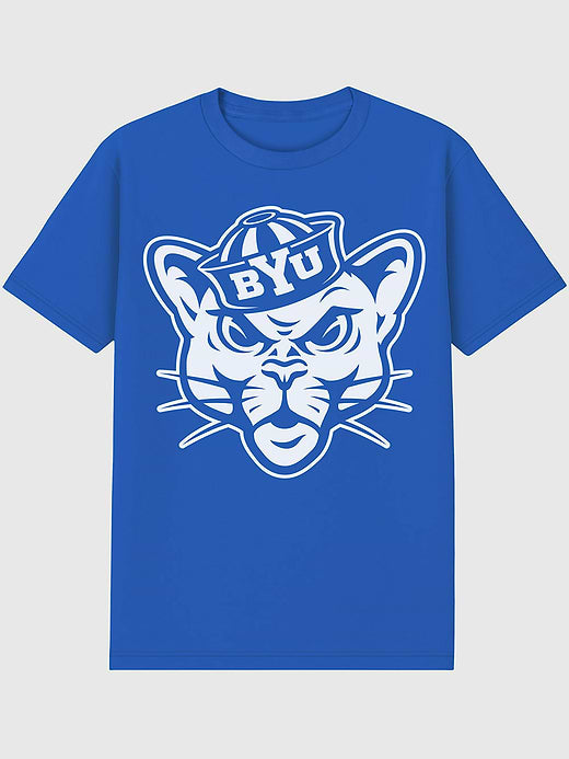 Brigham Young University BYU Big Mascot Graphic T-Shirt for Men - Royal