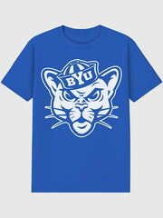 Brigham Young University BYU Big Mascot Graphic T-Shirt for Men - Royal