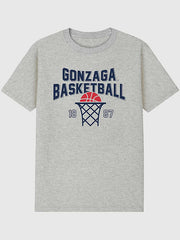 Gonzaga University Basketball Year Graphic T-Shirt for Men - Athletic Heather