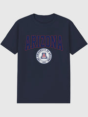 University of Arizona Collegiate Seal Dark Graphic T-Shirt for Men - Navy