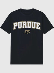 Purdue University Arch Logo Graphic T-Shirt for Men - Black