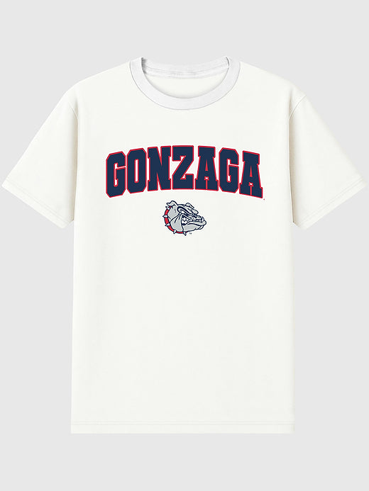 Gonzaga University Arch Logo Graphic T-Shirt for Men - White