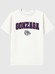 Gonzaga University Arch Logo Graphic T-Shirt for Men - White