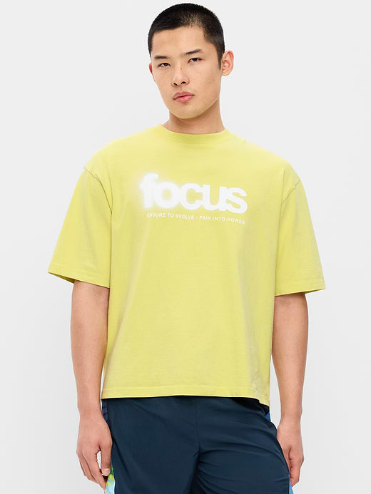 Lived-In Pro Short-Sleeve Graphic T-Shirt - Yellow Lichen