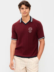 Rugby-Style Sweater Polo - Scarlet Fire