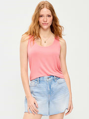 Luxe Scoop-Neck Tank Top - Gladiola