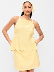 Apron Side-Tie Tank Top - Sunbeam
