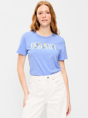EveryWear Crew-Neck Logo-Graphic T-Shirt - Flax Flower