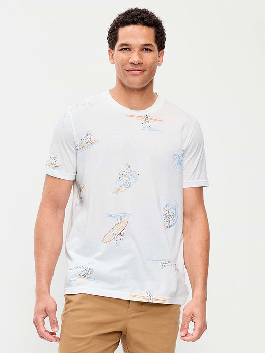 Crew-Neck T-Shirt - Surfs Up