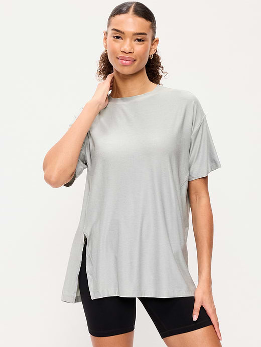 CloudMotion Short-Sleeve Tunic - Cloud Cover