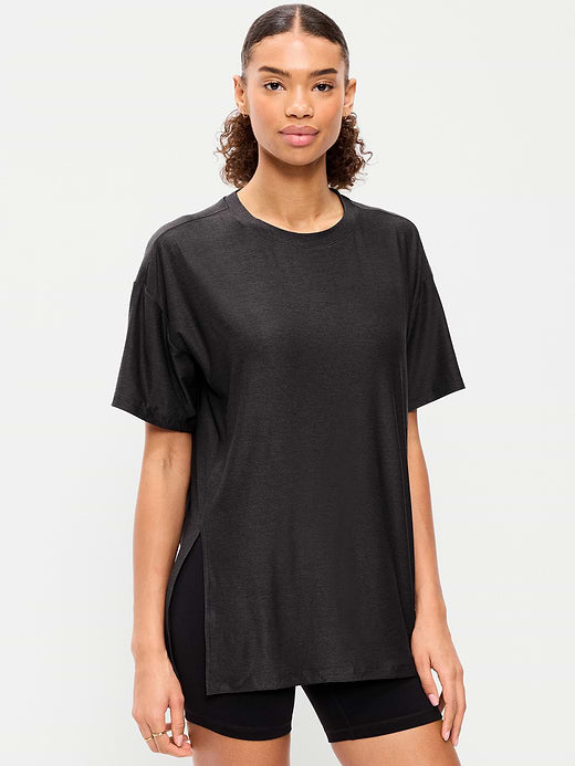 CloudMotion Short-Sleeve Tunic - Black Jack