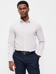Slim Fit Pro Signature Performance Dress Shirt - Purple Gingham