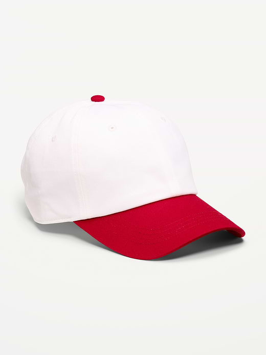 Baseball Hat for Men - Red Two Tone