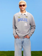 FIFA World Cup 26™ Brazil Dynamic Fleece Collared Graphic Sweatshirt for Men - Brazil