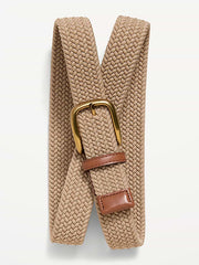 Braided Belt for Men - Tan